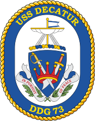 Navy Destroyer Ship Ddg 73 Uss Decatur Sticker