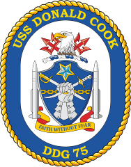 Navy Destroyer Ship Ddg 75 Uss Donald Cook Sticker