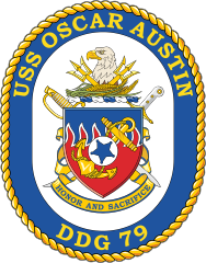 Navy Destroyer Ship Ddg 79 Uss Oscar Austin Sticker
