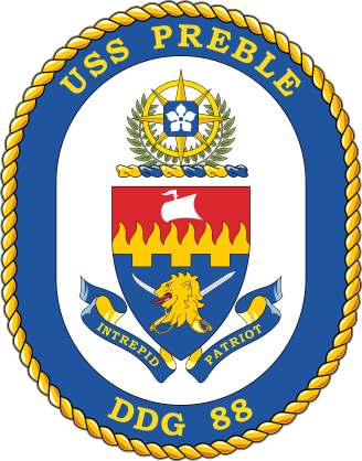 Navy Destroyer Ship Ddg 88 Uss Preble Sticker