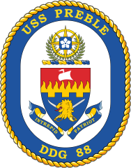 Navy Destroyer Ship Ddg 88 Uss Preble Sticker
