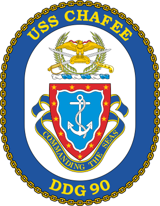 Navy Destroyer Ship Ddg 90 Uss Chafee Sticker