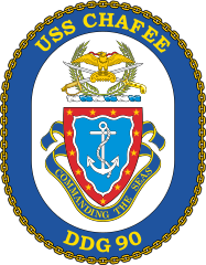 Navy Destroyer Ship Ddg 90 Uss Chafee Sticker
