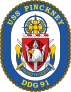 Navy Destroyer Ship Ddg 91 Uss Pinckney Sticker