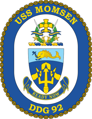 Navy Destroyer Ship Ddg 92 Uss Momsen Sticker