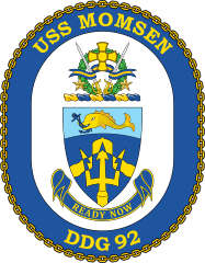 Navy Destroyer Ship Ddg 92 Uss Momsen Sticker