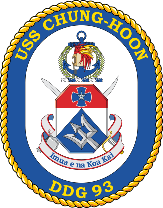 Navy Destroyer Ship Ddg 93 Uss Chung-Hoon Sticker