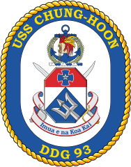 Navy Destroyer Ship Ddg 93 Uss Chung-Hoon Sticker