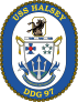 Navy Destroyer Ship Ddg 97 Uss Halsey Sticker