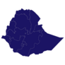 Navy Ethiopia Map Sticker