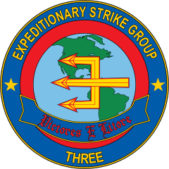 Navy Expeditionary Strike Group Three Emblem Sticker