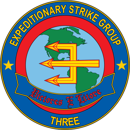 Navy Expeditionary Strike Group Three Emblem Sticker