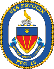 Navy Frigate Ship Ffg 15 Uss Estocin Sticker