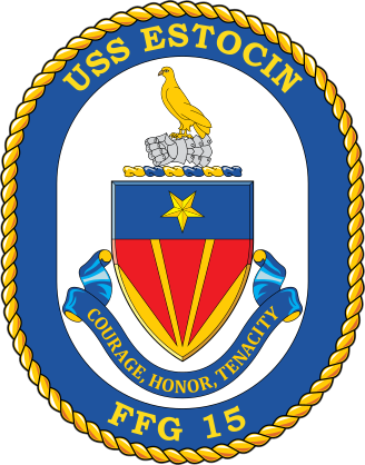 Navy Frigate Ship Ffg 15 Uss Estocin Sticker
