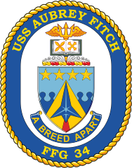 Navy Frigate Ship Ffg 34 Uss Aubrey Fitch Sticker