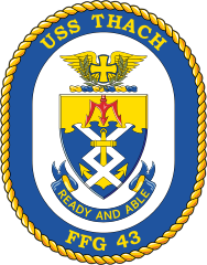Navy Frigate Ship Ffg 43 Uss Thach Sticker