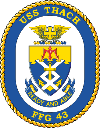 Navy Frigate Ship Ffg 43 Uss Thach Sticker
