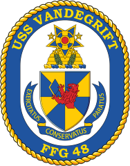 Navy Frigate Ship Ffg 48 Uss Vandegrift Sticker