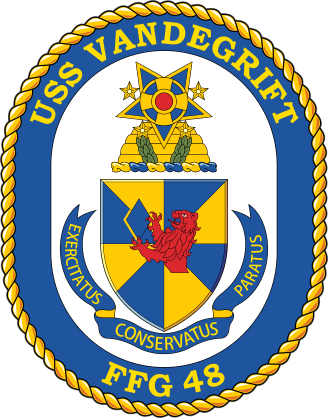 Navy Frigate Ship Ffg 48 Uss Vandegrift Sticker