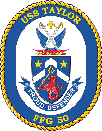 Navy Frigate Ship Ffg 50 Uss Taylor Sticker