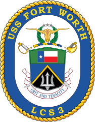 Navy Littoral Comabt Ship Lcs 3 Uss Fort Worth Sticker