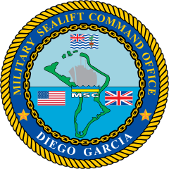 Navy Military Sealift Command Diego Garcia Emblem Sticker