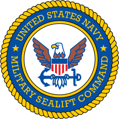 Navy Military Sealift Command Emblem Sticker