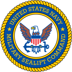 Navy Military Sealift Command Emblem Sticker