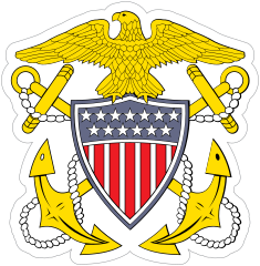 Navy Officer Badge Sticker