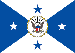 Navy Operations Vice Chief Flag Sticker