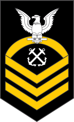 Navy Rank E-7 Chief Petty Officer Sticker