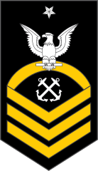 Navy Rank E-8 Senior Chief Petty Officer Sticker