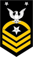 Navy Rank E-9 Command Master Chief Petty Officer Sticker