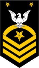 Navy Rank E-9 Fleet Master Chief Petty Officer Sticker