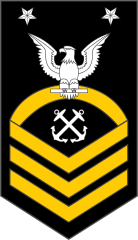 Navy Rank E-9 Master Chief Petty Officer Sticker