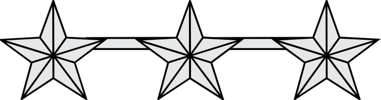 Navy Rank O-9 Vice Admiral Sticker