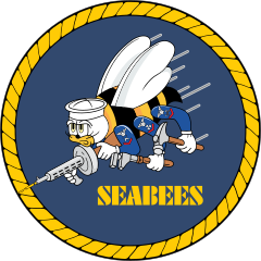 Navy Seabee Construction  Force Emblem Sticker