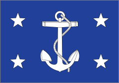 Navy Secretary Flag Sticker