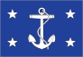 Navy Secretary Flag Sticker