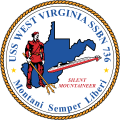 Navy Submarine Ssbn 736 Uss West Virginia Sticker