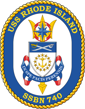 Navy Submarine Ssbn 740 Uss Rhode Island Sticker
