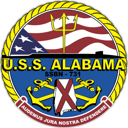 Navy Submarine Ssbn Uss Alabama Sticker