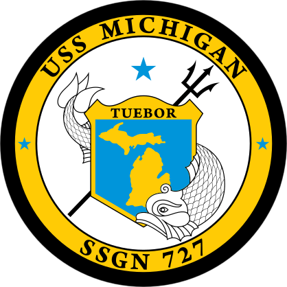 Navy Submarine Ssgn 727 Uss Michigan Sticker