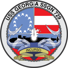 Navy Submarine Ssgn 729 Uss Georgia Sticker