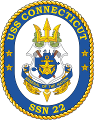 Navy Submarine Ssn 22 Uss Connecticut Sticker