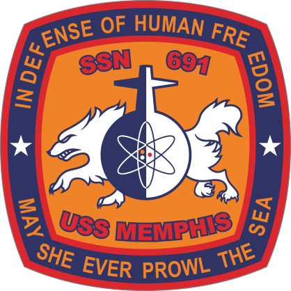 Navy Submarine Ssn 691 Uss Memphis Sticker