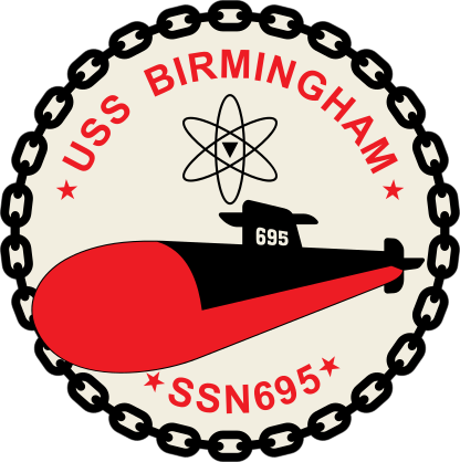 Navy Submarine Ssn 695 Uss Birmingham Sticker