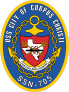 Navy Submarine Ssn 705 Uss City Of Corpus Christi Sticker