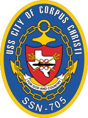 Navy Submarine Ssn 705 Uss City Of Corpus Christi Sticker