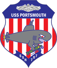 Navy Submarine Ssn 707 Uss Portsmouth Sticker